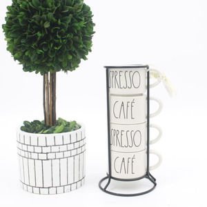 Rae Dunn Expresso Mug Stacker Set